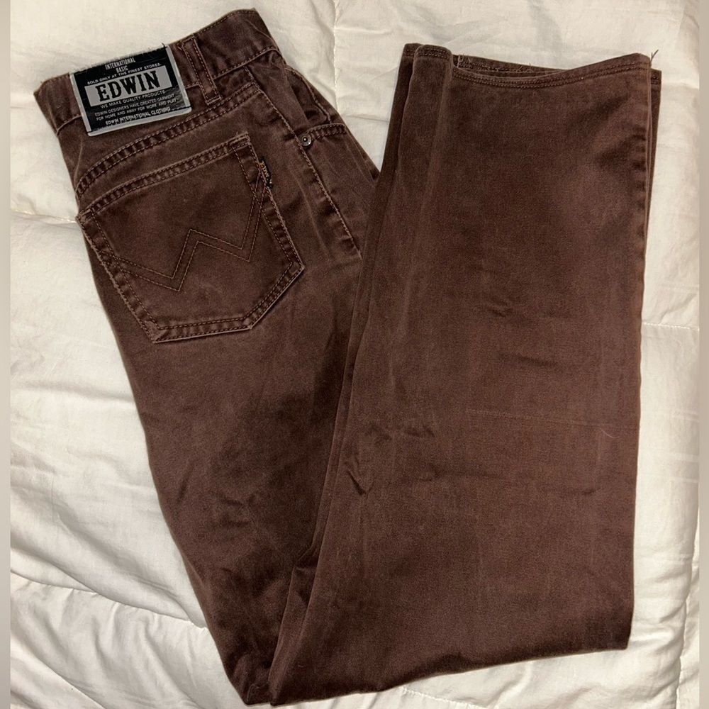 Edwin Men’s Brown Straight Leg Jeans​​